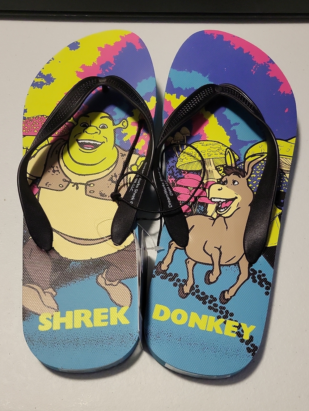 Shrek and Donkey Men's Flip-Flops